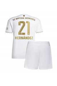 Bayern Munich Lucas Hernandez #21 Babytruitje Uit tenue Kind 2022-23 Korte Mouw (+ Korte broeken)